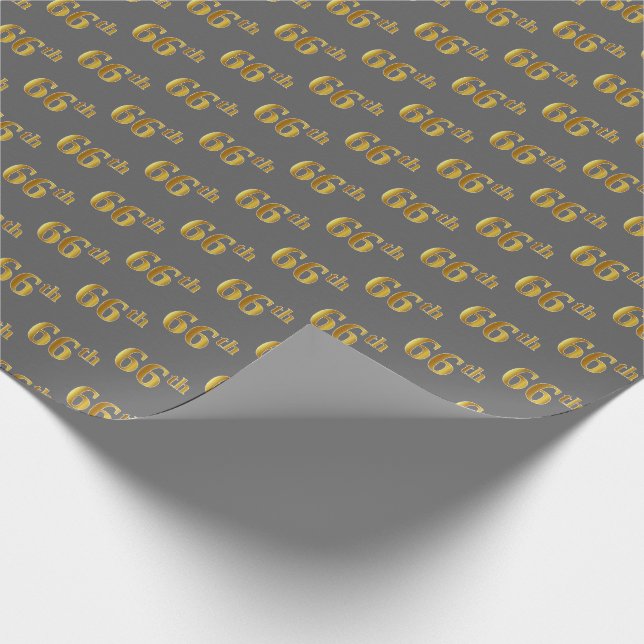 Gray, Imitate Gold 66. (66.) Veranstaltung Geschenkpapier (Ecke)