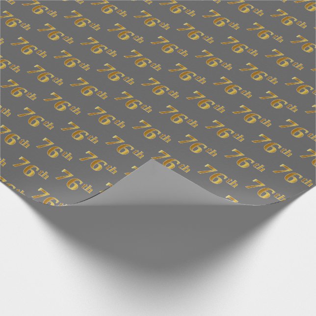 Gray, Imitate Gold 76. (76.-6.) Veranstaltung Geschenkpapier (Ecke)