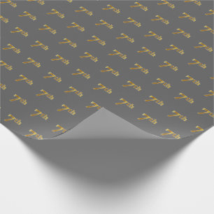 Gray, Imitate Gold 7. (7.) Event Wrapping Paper Geschenkpapier