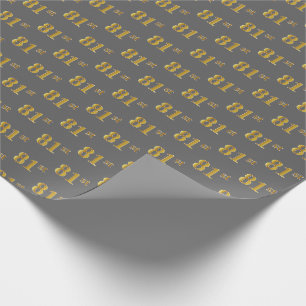 Gray, Imitate Gold 81. (81.) Event Geschenkpapier