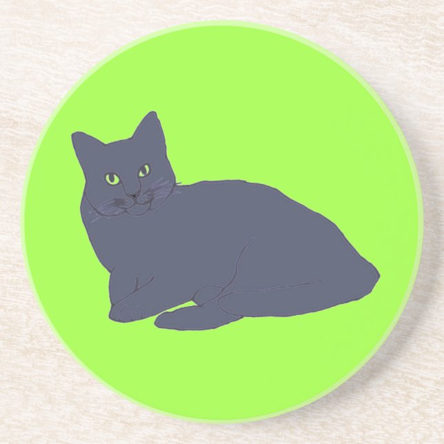 Gray Kitty Untersetzer (Vorne)