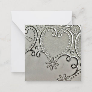 Gray Lace Mitteilungskarte