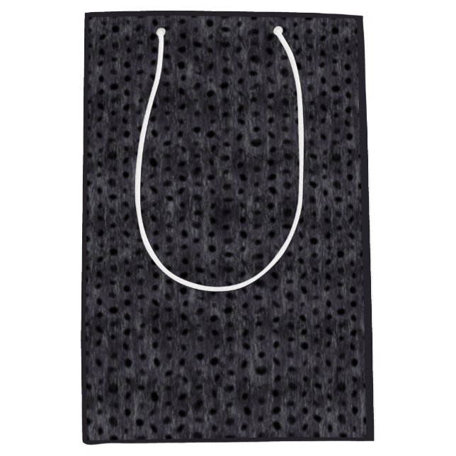 Gray Leopard Mittlere Geschenktüte (Vorderseite)