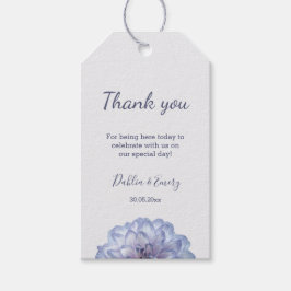Gray Lilac Floral Wedding Danke, dass Sie die Tags Geschenkanhänger