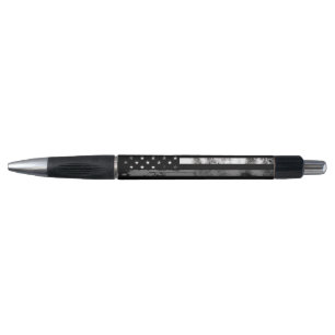 Gray Line Grunge Flag Korrektor Pen Kugelschreiber