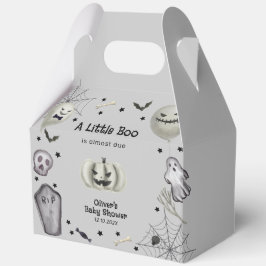 Gray Little Boo Ghost Halloween Boy Baby Dusche Geschenkschachtel