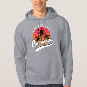 Gray Los Angeles Retro Hoodie