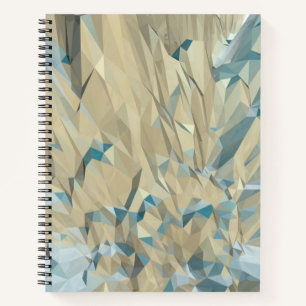 Gray Low-Poly Bullet Journal / Lined Notebook Notizbuch