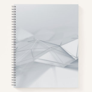Gray Low-Poly Bullet Journal / Lined Notebook Notizbuch