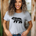 Gray Mama Bear T-Shirt<br><div class="desc">Maßgeschneiderte bedruckte Bekleidung mit modischer Mama Bear Grafik. Besuchen Sie unser Geschäft für das passende Baby Bären Design. Klicken Sie auf Anpassen,  um das Design mit Ihrem eigenen Text und Bildern zu personalisieren. Wählen Sie aus einer Vielzahl von Shirt-Stilen und -Farben.</div>