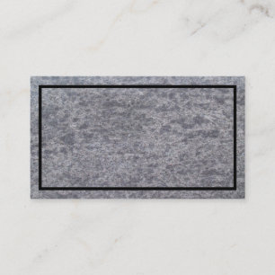 Gray Marble Textured Business Card Visitenkarte
