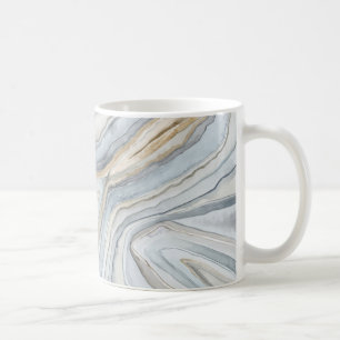Gray Marbled Abstract Design Tasse