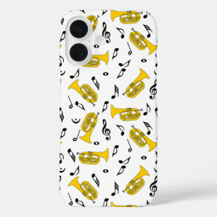 Gray Marching Baritone Musiknotens iPhone 16 Hülle