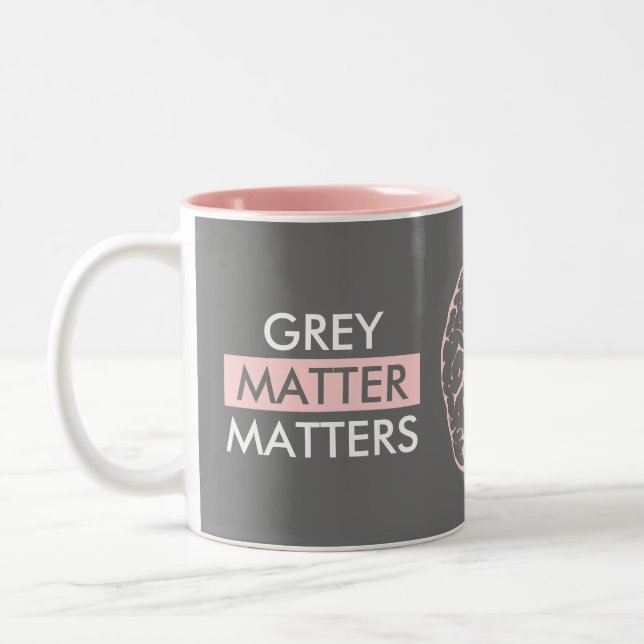 Gray Matter Matters Zweifarbige Tasse (Links)
