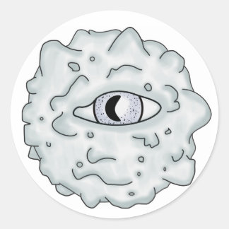 Gray Meaty Eyeball Sticker