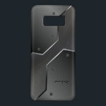 Gray Metallic Look Geometric Shapes Design Case-Mate Samsung Galaxy S8 Hülle<br><div class="desc">Cooles metallisches Aussehen mit geometrischen Formen aus Metall. Individuelles und optionales Monogramm auf Edelstahlaussehen. Verfügbar über andere Produkte</div>