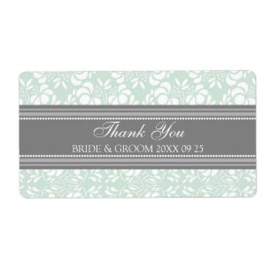 Gray Mint Damask Wedelmarken
