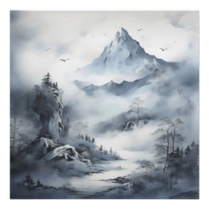 Gray Mist Mountains Fotodruck