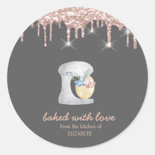 Gray Mixer Runder Aufkleber