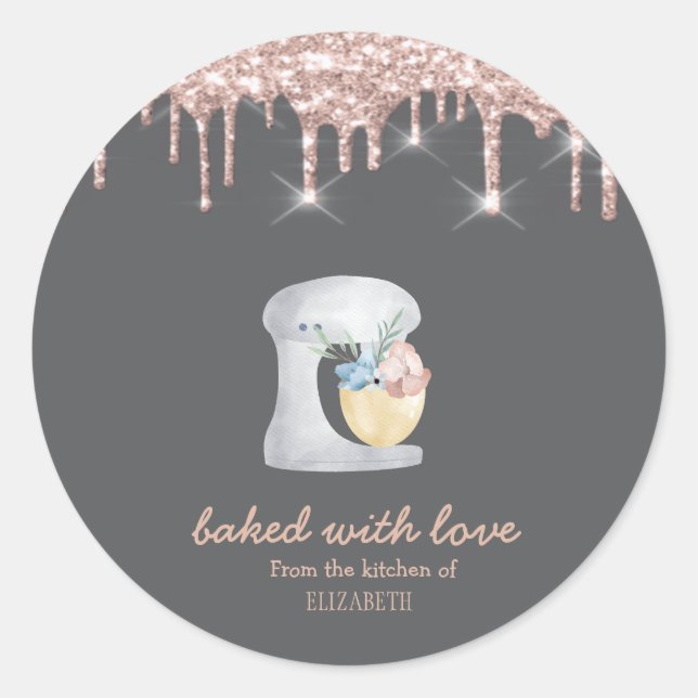 Gray Mixer Runder Aufkleber (Vorderseite)