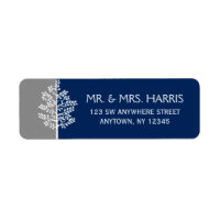 Gray Navy Tree of Life Bar Mitzvah