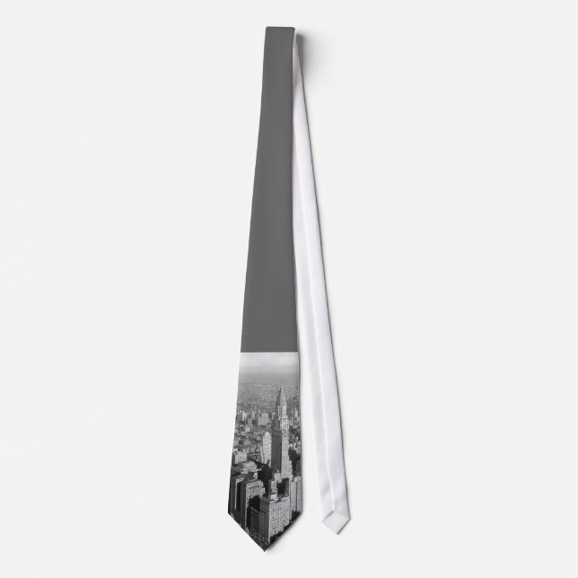 Gray New York City Neck Tie Krawatte (Vorderseite)