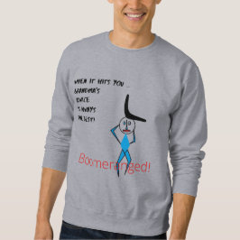 Gray Oma's Advice Basic Boomeranged Sweatshirt