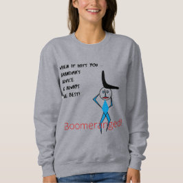 Gray 'Oma's Advice' Boomeranged Sweatshirt