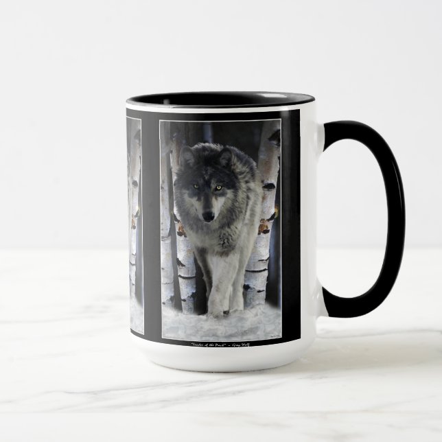 GRAY PACK WOLF Wildlife Gift Tasse (Rechts)