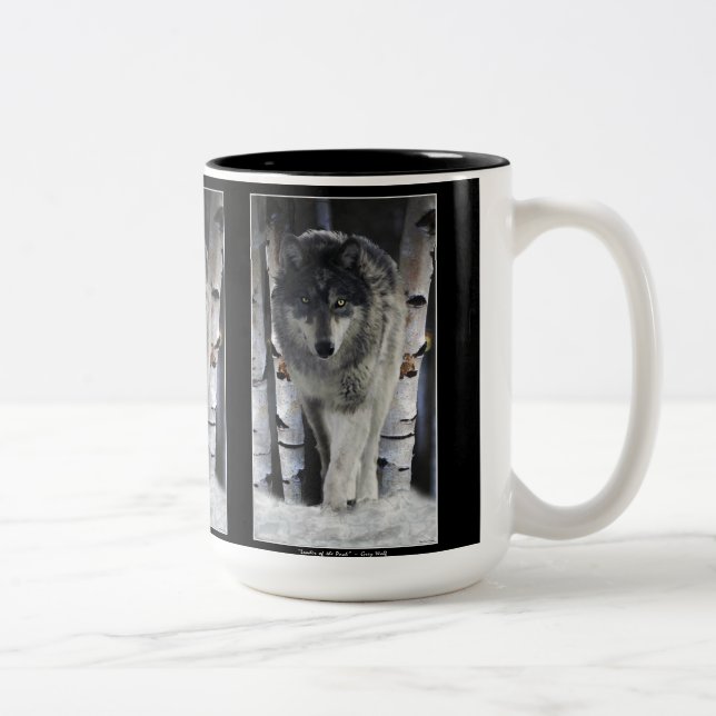 GRAY PACK WOLF Wildlife Gift Tasse (Rechts)