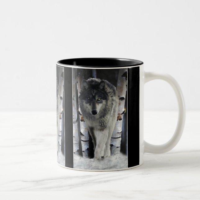 GRAY PACK WOLF Wildlife Gift Tasse (Rechts)