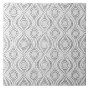Gray Patterns С ircles Fliese
