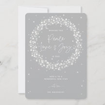 Gray Peace Liebe+Joy Sparkling Lights Weihnachten