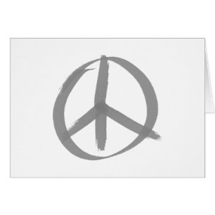 Gray Peace Sign