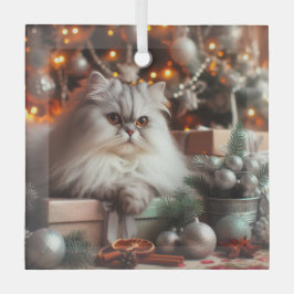 Gray Persian Glass Ornament Aus Glas