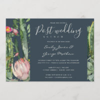 GRAY PINK FLORAL DESERT CACTI POST WEDING BRUCH
