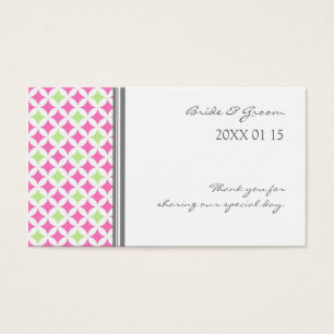 Gray Pink Limone Gastgeschenk Hochzeit Tags