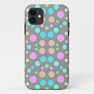 GRAY POLKA DOT IPHONE Case-Mate iPhone HÜLLE