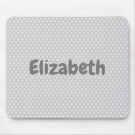 Gray Polka Dot Mousepad
