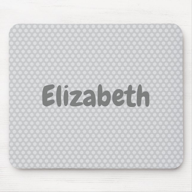 Gray Polka Dot Mousepad (Vorne)