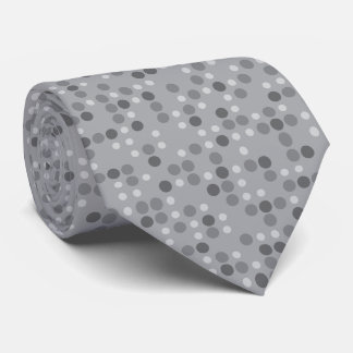 Gray Polka Dots Krawatte