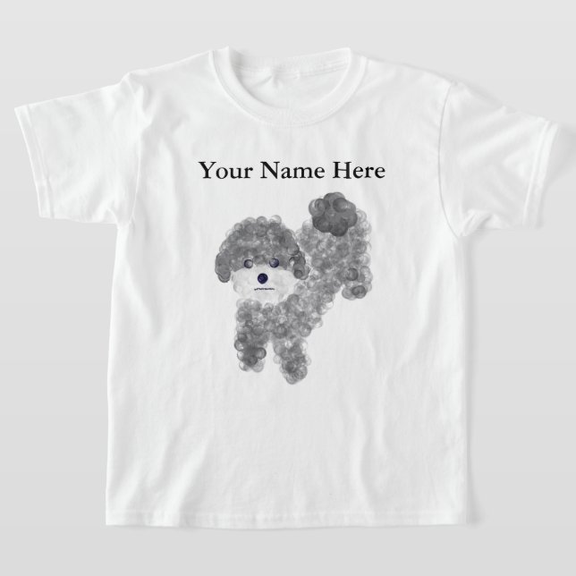 Gray Poodle #1 T - Shirt (Ablage )