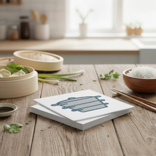 Gray Pot Napkins Serviette