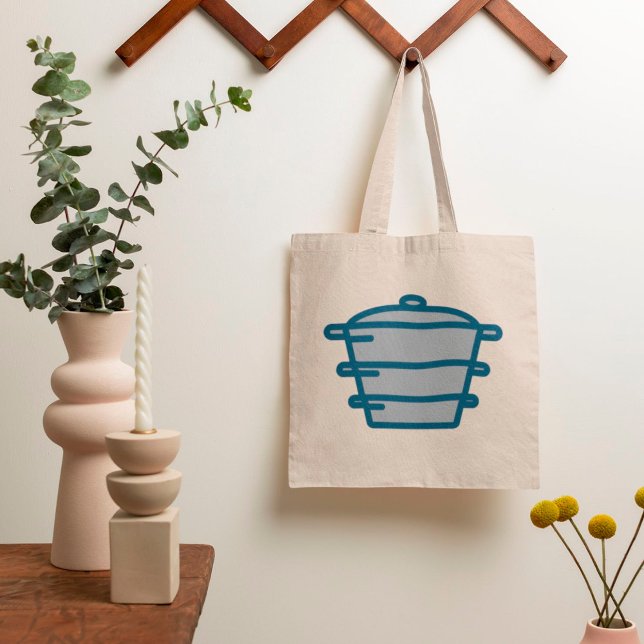 Gray Pot Tote Bag Tragetasche (Von Creator hochgeladen)