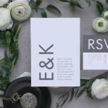 Gray Premium Ultimate Modern Monogram Bold Fun