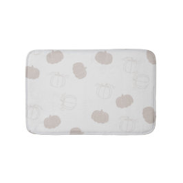Gray Pumpkin Herbstszenario Muster Badematte