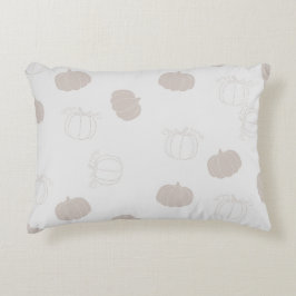 Gray Pumpkin Herbstszenario Muster Dekokissen