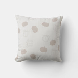 Gray Pumpkin Herbstszenario Muster Kissen