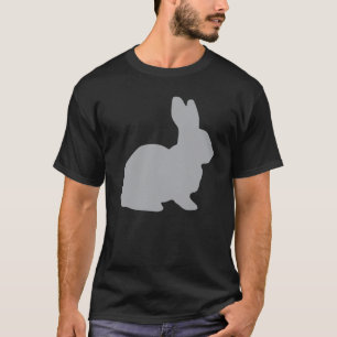 Gray Rabbit Hare Cottontail Bunny Lapin Jackkaninb T-Shirt