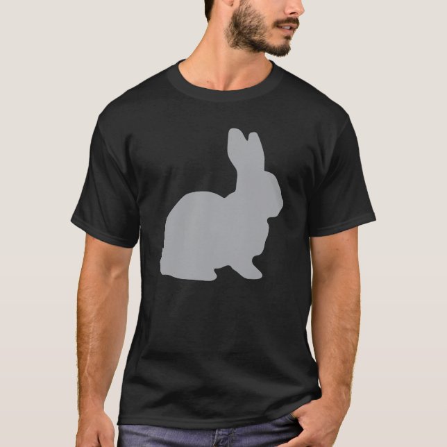 Gray Rabbit Hare Cottontail Bunny Lapin Jackkaninb T-Shirt (Vorderseite)